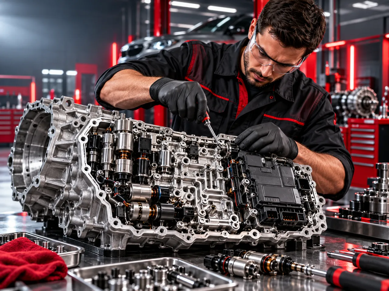 Reparación de mecatrónica y componentes de transmisión CVT